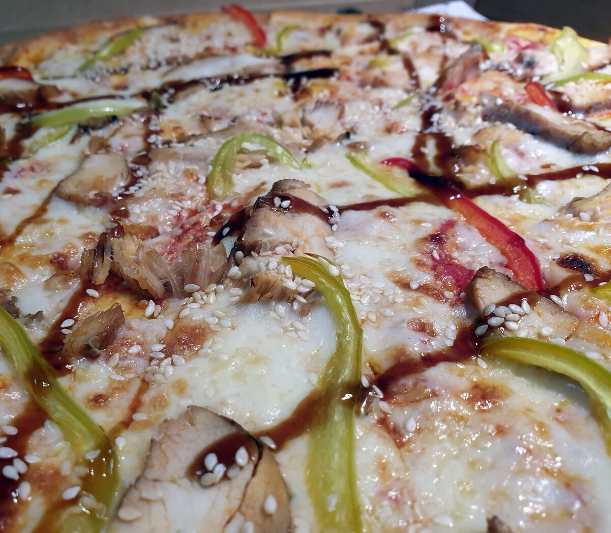 "Сити Пицца" Пицца "Терияки" 40см. на стандартном тесте за 830₽, ингредиенты