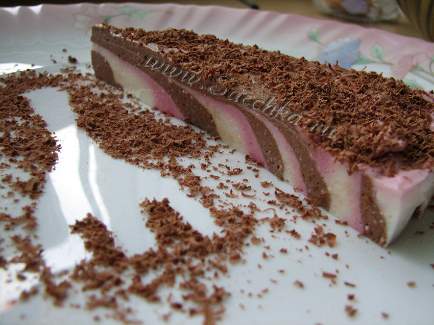 Желе с творогом и сметаной