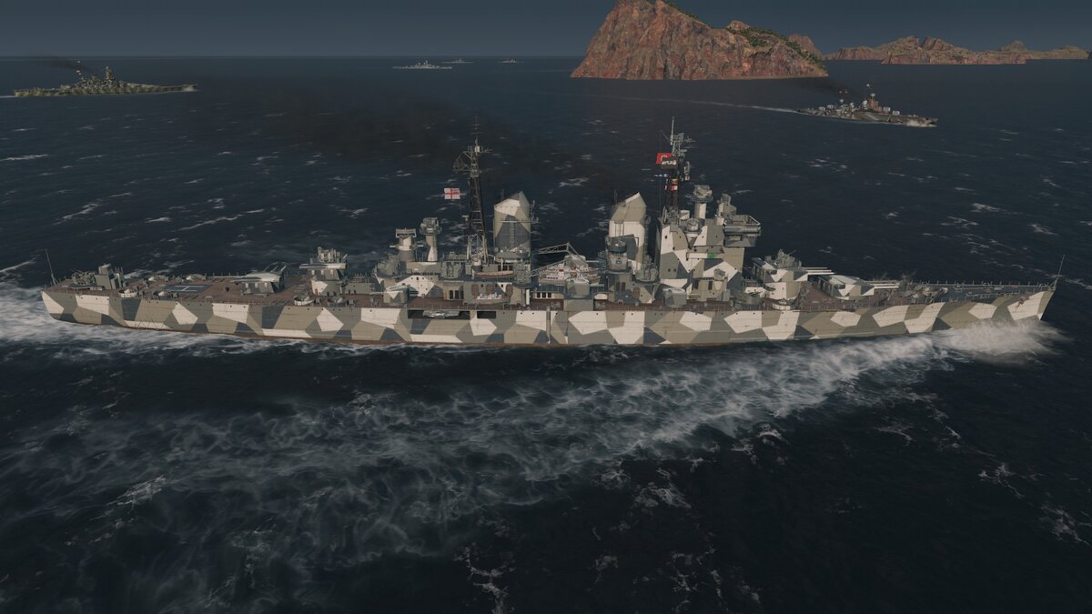 Тяжелый крейсер "Голиаф" - в игре представлен на 10 уровне