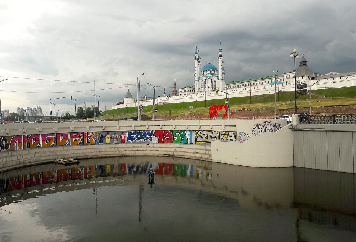 Вид с Лево-Булачной улицы у Жарковского моста