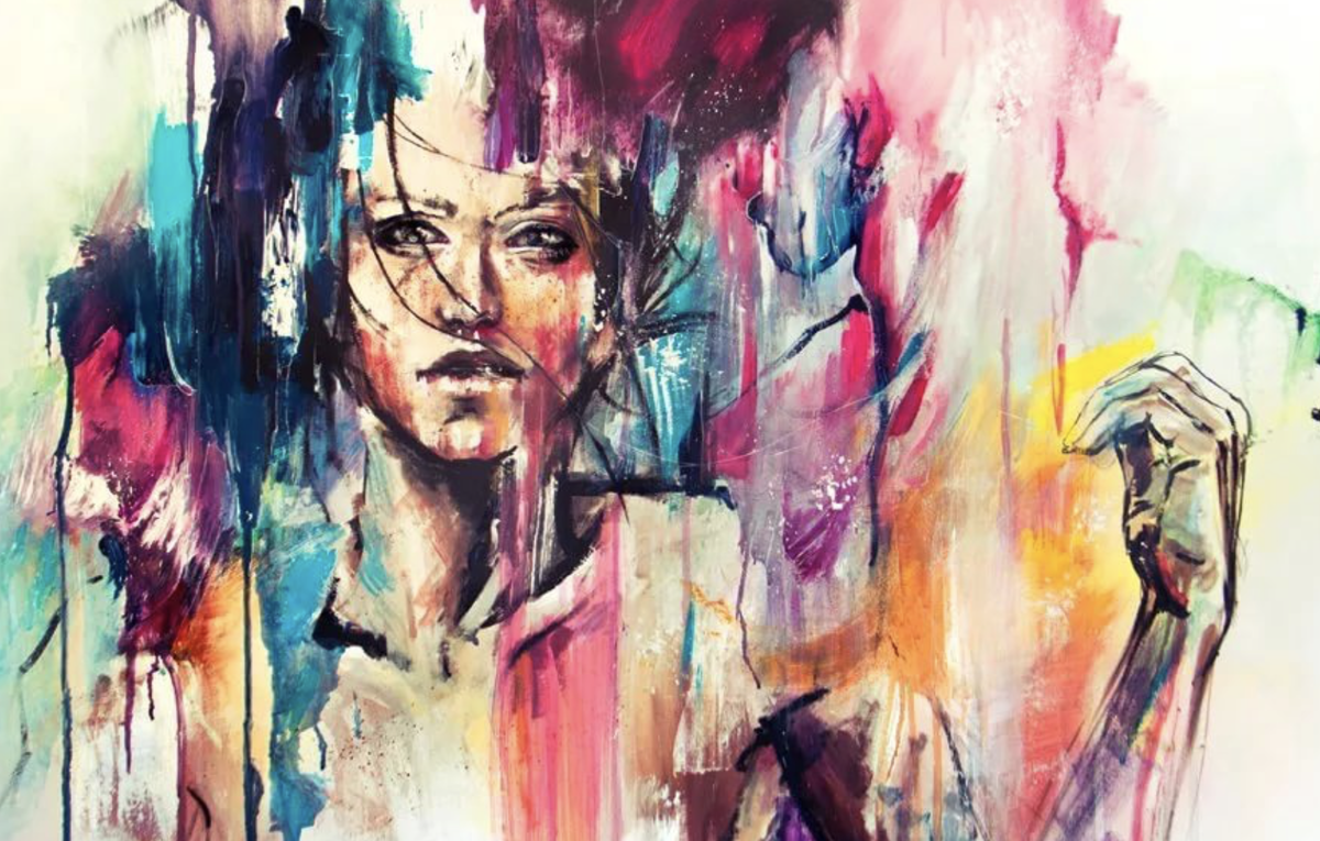 Экспрессивный оттенок. Agnes Cecile художник.