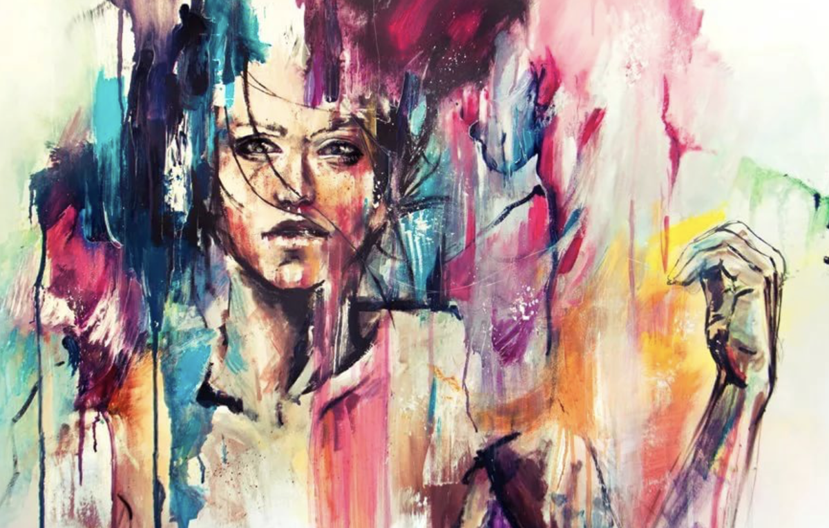 Экспрессивные действия. Agnes Cecile художник.