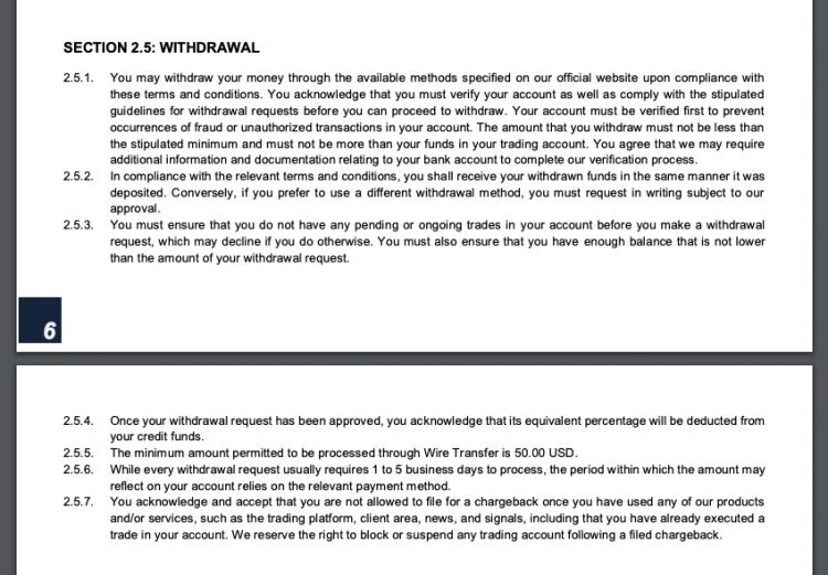 Условия вывода средств у брокера Влом.