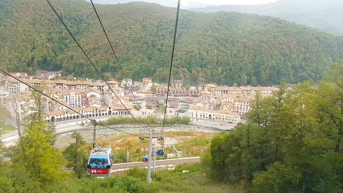 Канатная дорога с высоты 540 до высоты 960