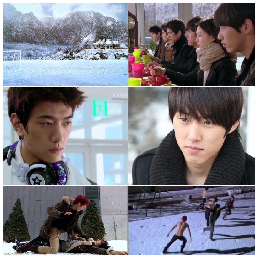 Белое Рождество - коллаж кадров из дорамы 