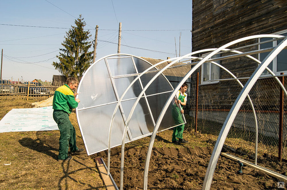 Монтаж теплицы из поликарбоната. Парник высокий. Теплица. Теплица из поликарбоната 4х10. Теплица стеклянная тсп-13.