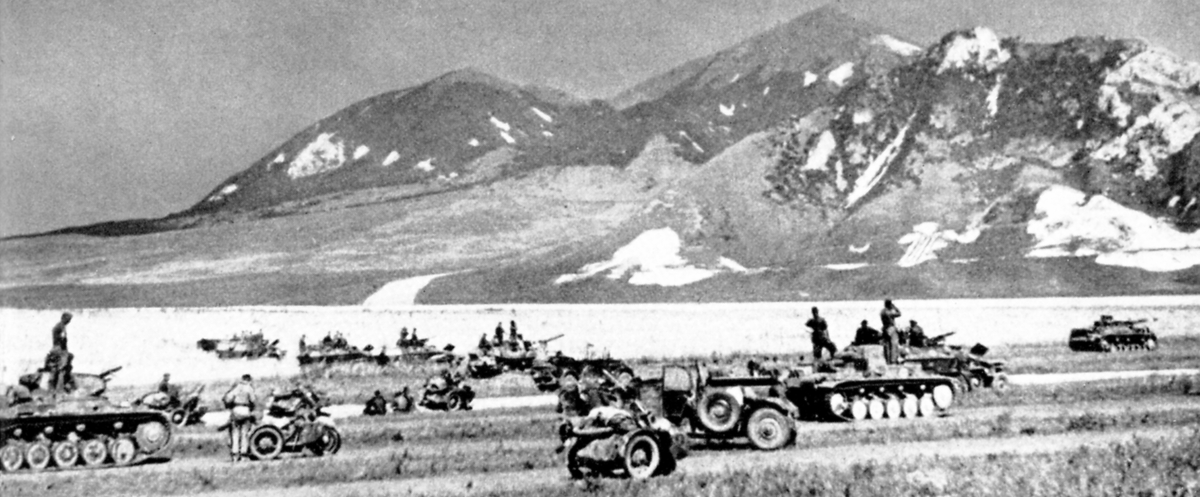 Немецкая фотография сделанная на Кавказе в годы ВОВ.