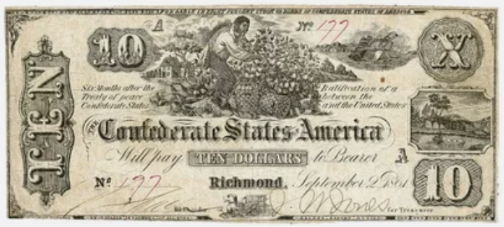 10 долларов 1862 год. Изображение с сайта: cameralabs.org