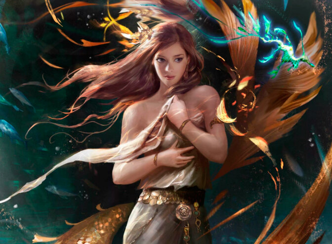 Русалка. Изображение взято с badfon.ru.