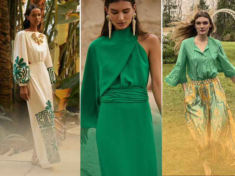 Зеленый цвет в одежде: с чем носить и с какими цветами сочетается