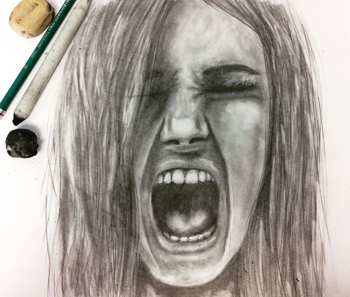 Рисунки гнева человека