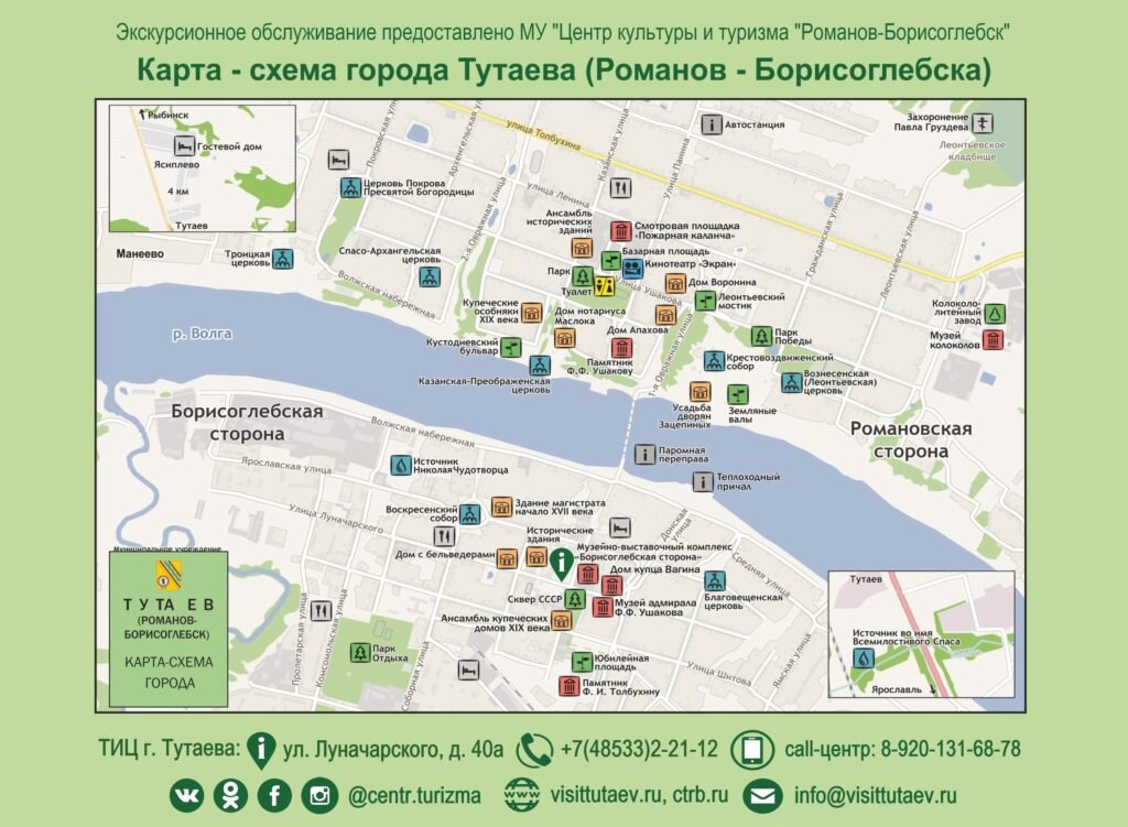 Карта тутаев с домами