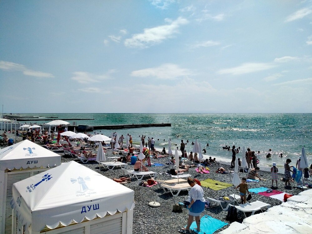 На пляже "Маяк". Фото авторские