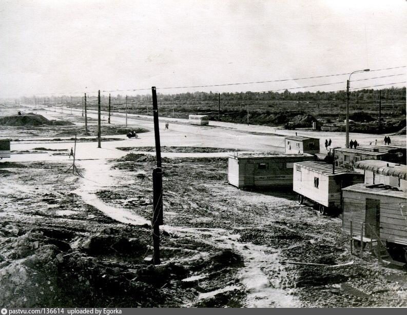 Пересечение проспекта Энгельса и проспекта Просвещения, 1976 г.