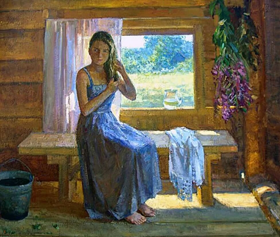 Картина после бани девушка - 91 фото