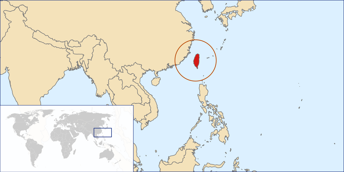 Тайвань на китайском. Остров Тайвань на карте Китая. Китай и Тайвань на карте.