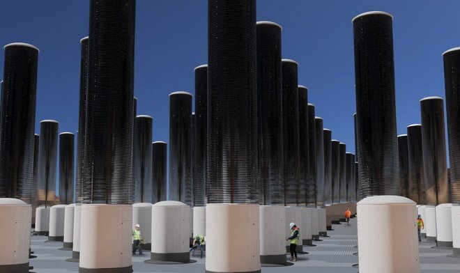 Так будут выглядеть механические деревья-поглотители 