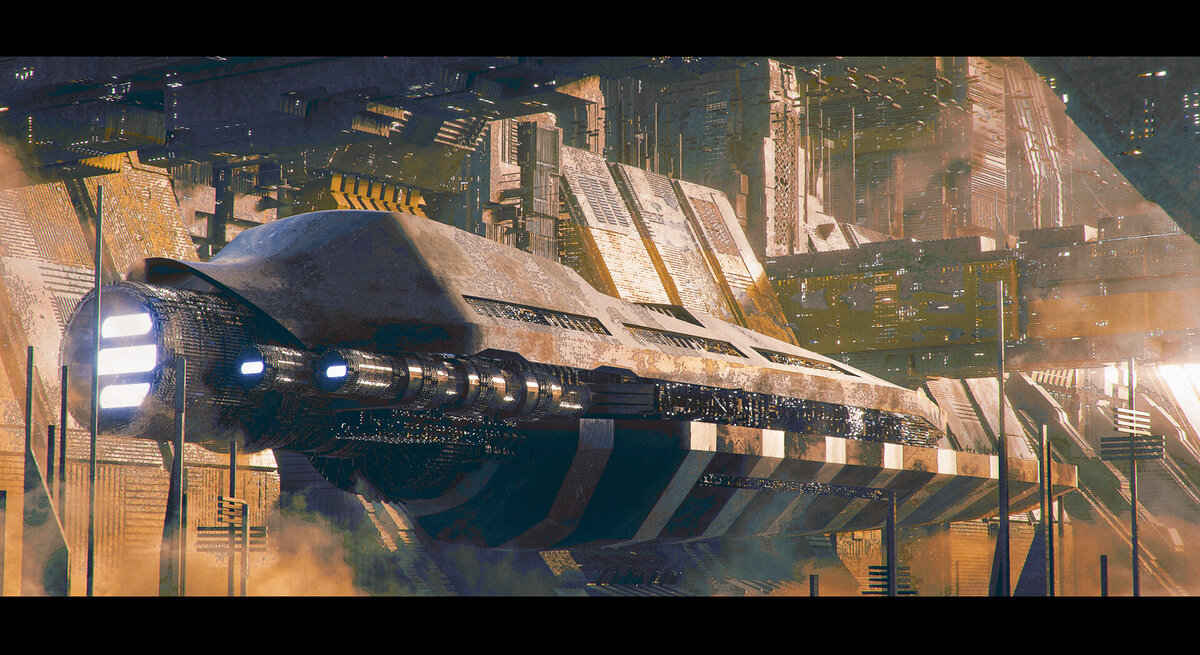 Корабль в доках