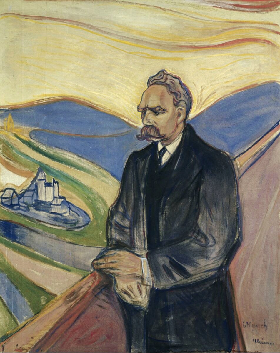 Эдвард Мунк "Портрет Фридриха Ницше" 1906 г.