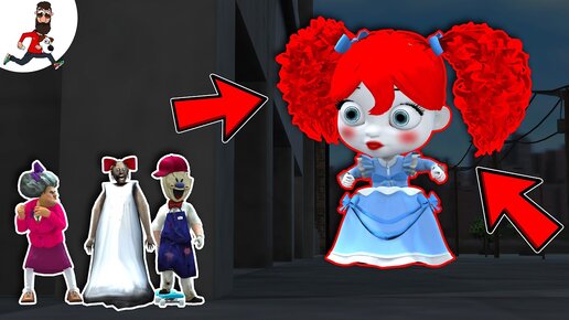 Monster Poppy vs baby Granny, baby Scary Teacher ★ funny horror animation (moments)