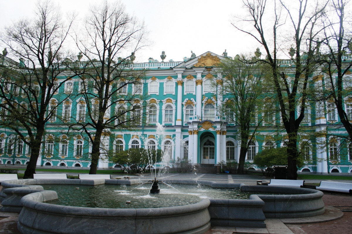 Эрмитаж сад Санкт-Петербург зимний дворец