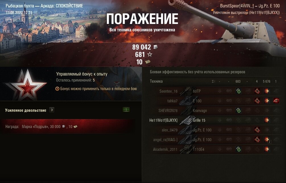 Танки контент. Нет обзора в WOT.