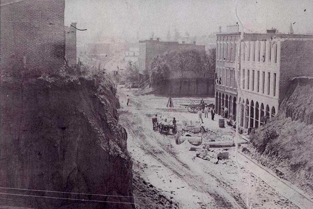 закопанные здания москвы