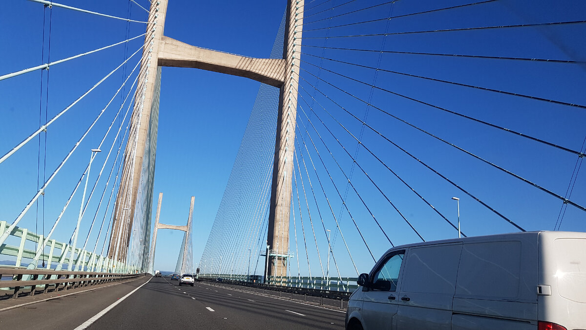 Prince of Wales Bridge. Англия закончилась, дальше Уэльс. Фото из личного архива 