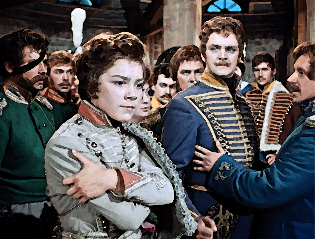 Кадр из фильма "Гусарская баллада"