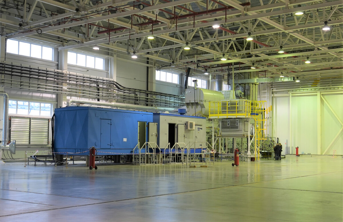 Энергетический газотурбинный агрегат ГТА-8 в цехе испытаний ОДК-Газовые турбины © ОДК