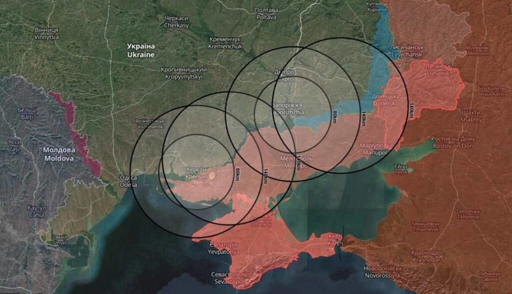 До куда достанут дальнобойные ракеты украины. Карта досягаемости ракет ВСУ. Зона поражения ракетами atacms на карте. Карта дальности ракет Украины. Радиус поражения ракетами с Украины.