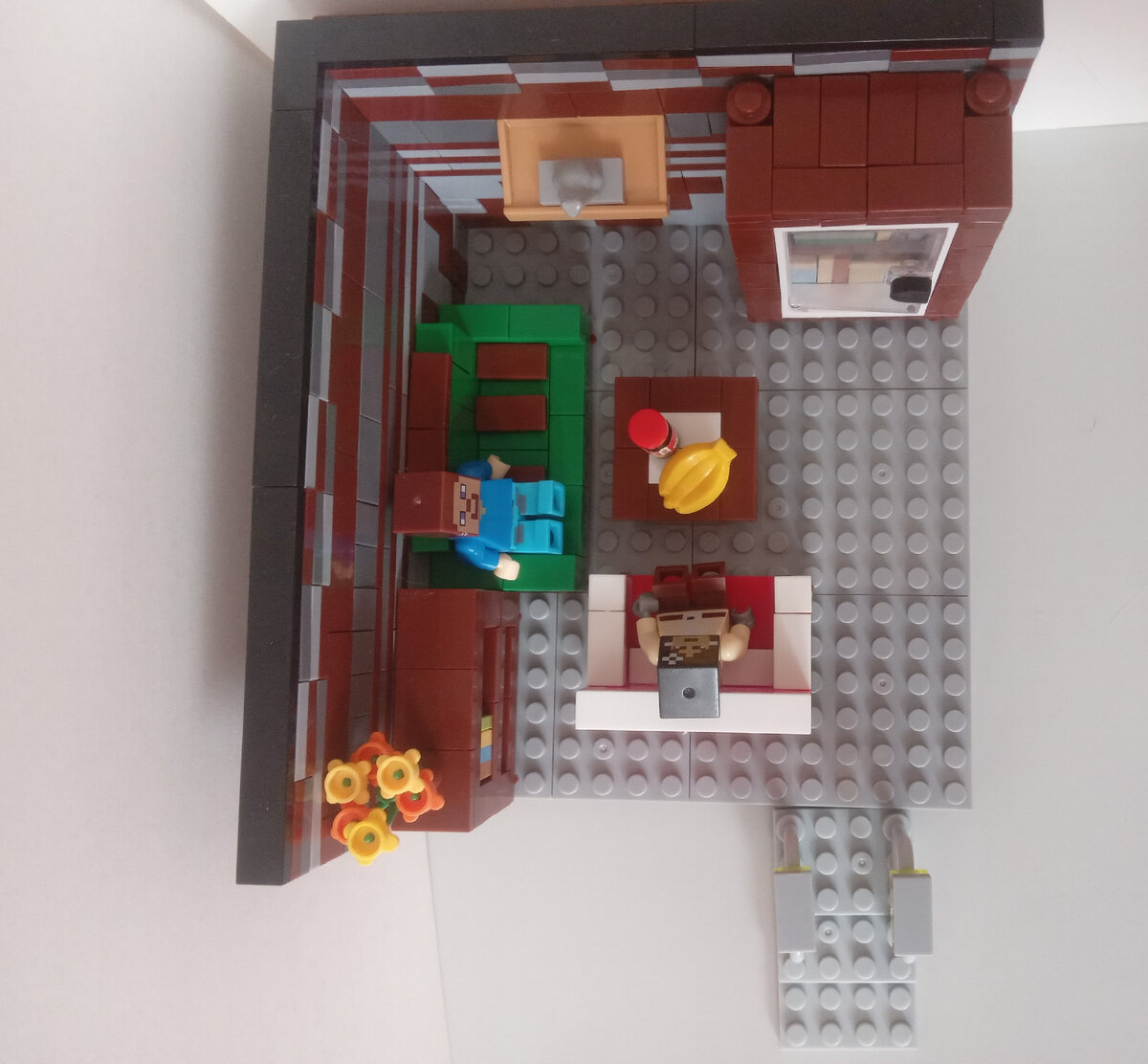 Вид сверху.