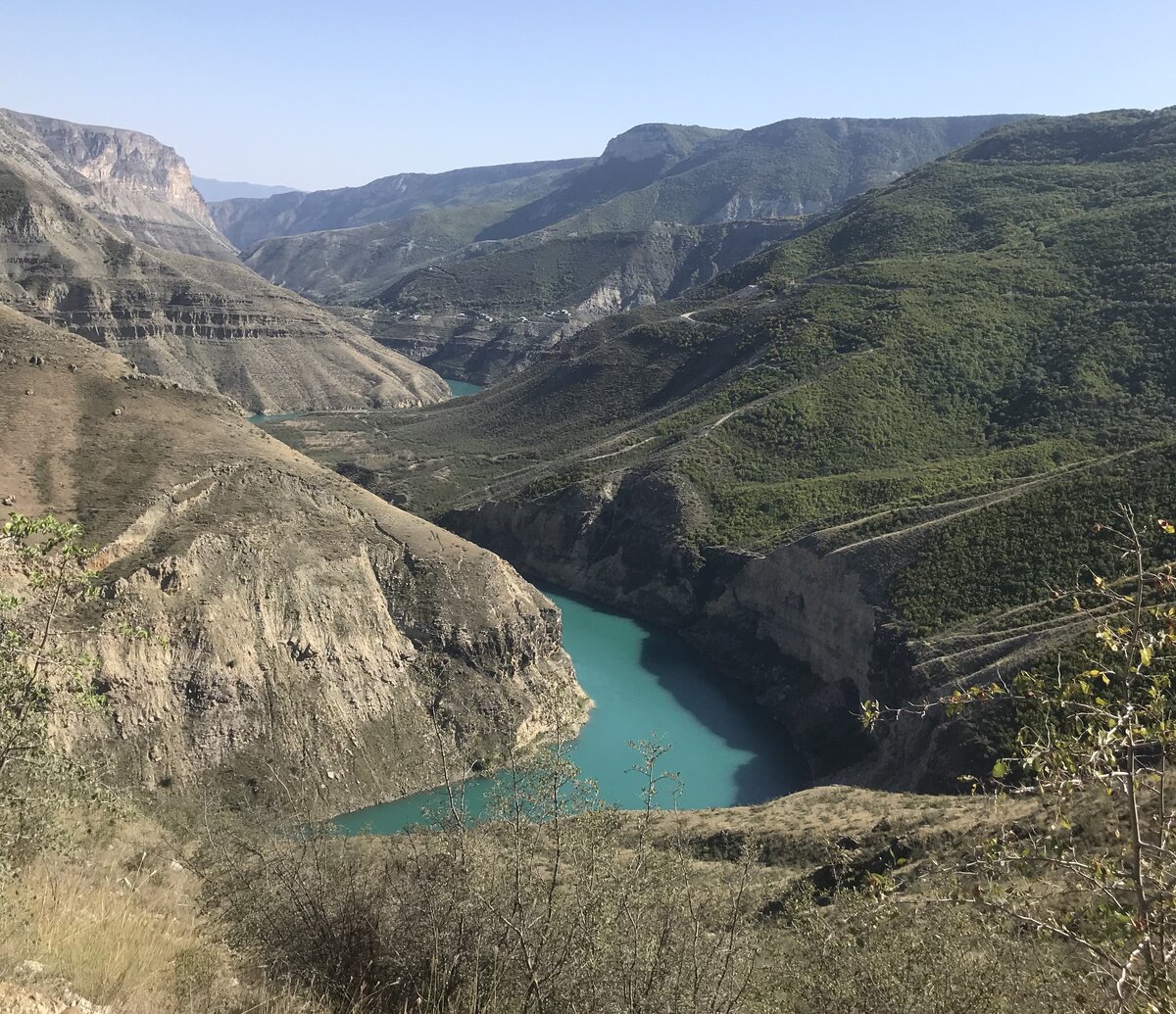 Село Дубки Сулакский каньон