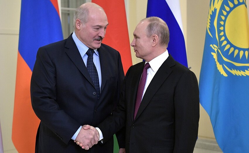 Президент Беларуси Александр Лукашенко и президент России Владимир Путин. Фото: kremlin.ru
