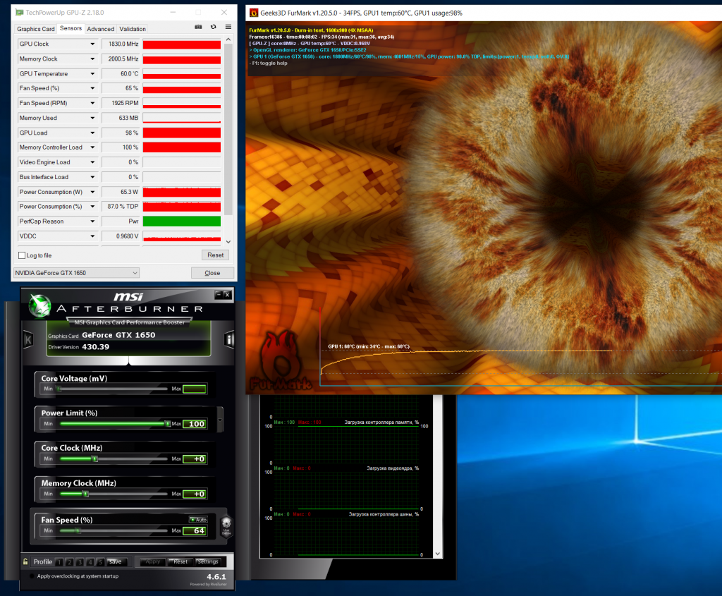 Программа тест графики. GTX 1650 FURMARK тест. 1060 FURMARK. Видеокарта FURMARK.