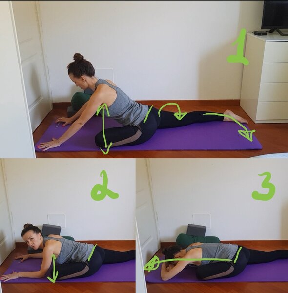 Финальное расслабленное положение с опорой