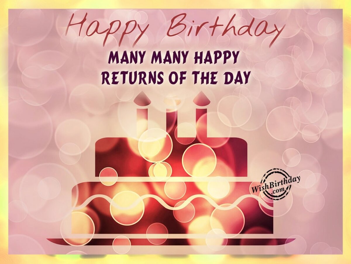 Many happy returns!