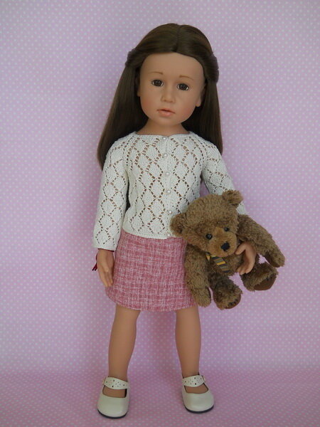 Фото сайта my-dolls.info. Ажурная кофточка для куклы Готц.