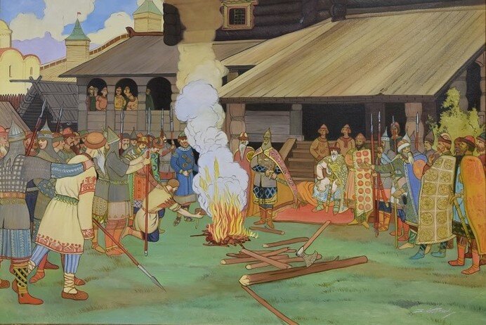 И. Я. Билибин. Суд во времена Русской Правды.