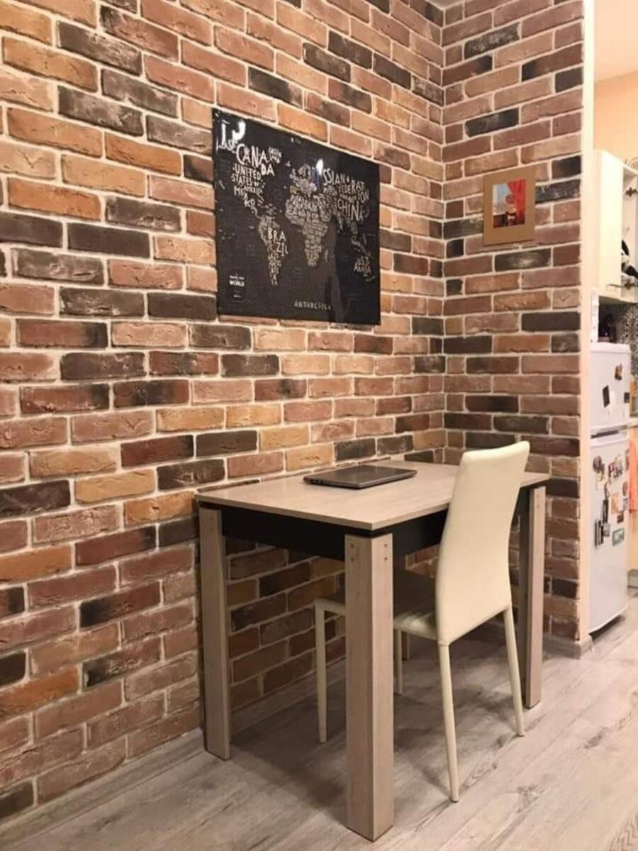брик плитка в интерьере