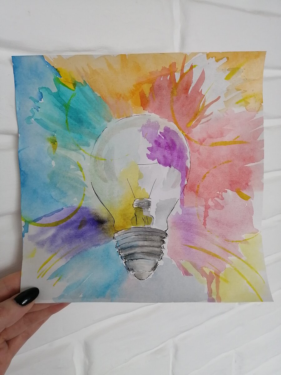 Рисунок на тему "Настроение". Видимо, олицетворяет кашу в моей голове) 