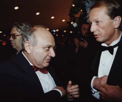 Михаил Жванецкий и Михаил Задорнов. Снимок с kremerfoto.sitecity