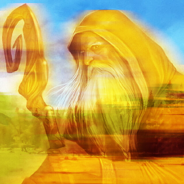 The sorcerer. Photos from open sources with Photoshop from the author