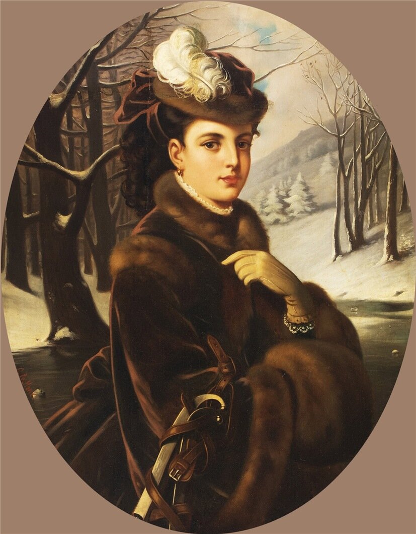 Karoly Marko. Портрет Аделины Патти. 1873-75 годы.