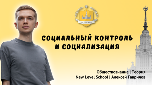 Социальный контроль и социализация | New Level School