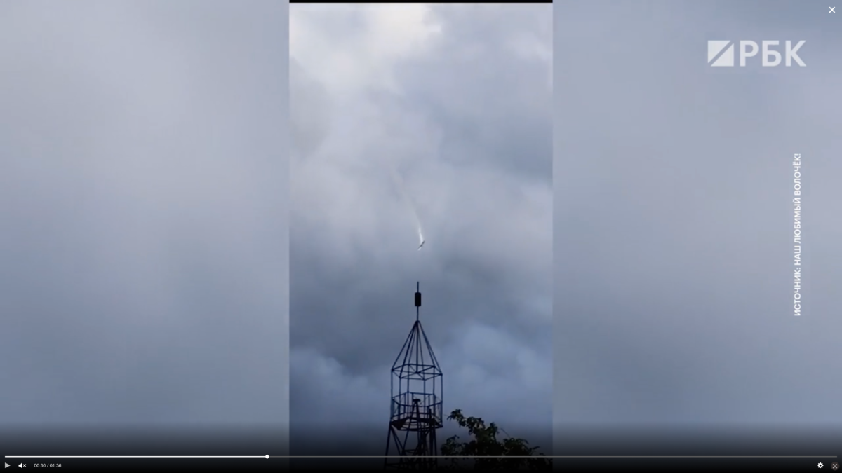 Местная жительница успела снять падение самолёта