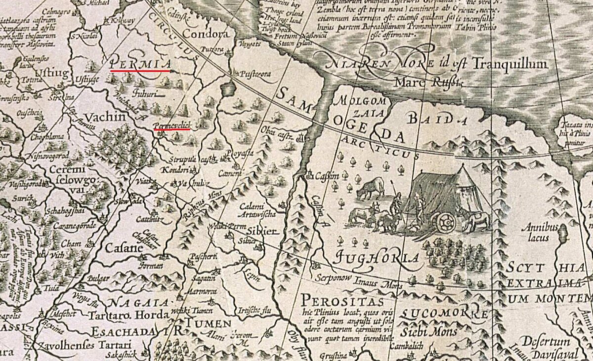 Великопермское княжество карта