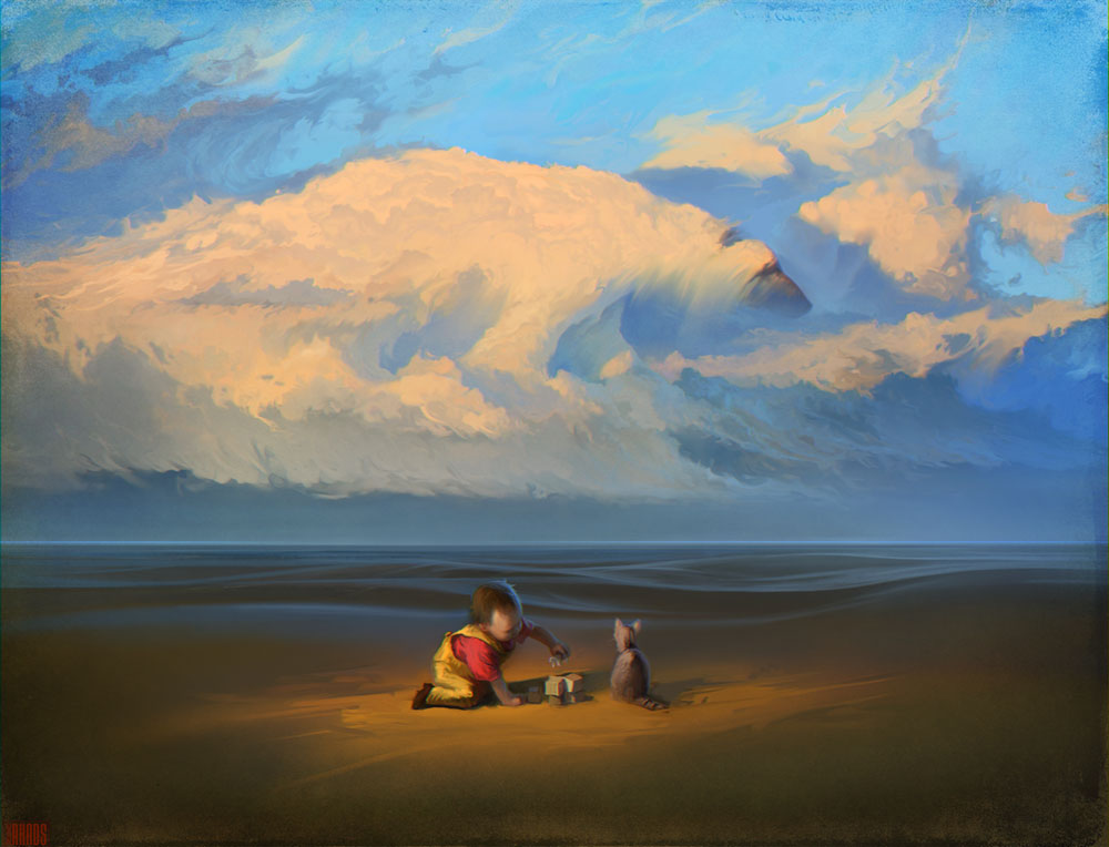 Художник мечтал написать необычный. Художник Artem rhads Cheboha.