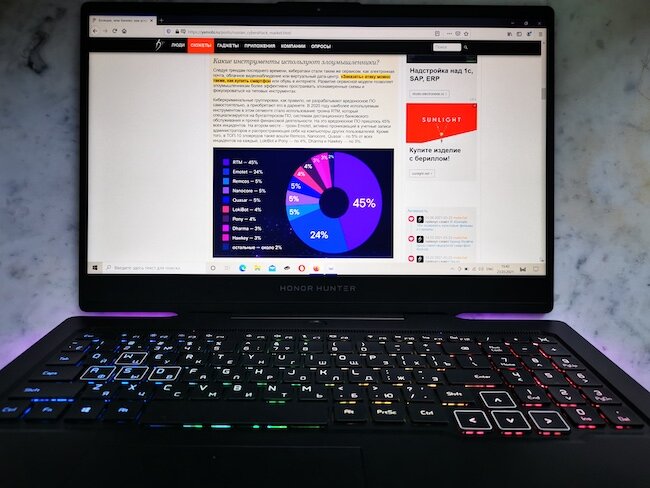 Как разобрать ноутбук honor hunter Обзор Honor Hunter V700: игровой ноутбук 18+