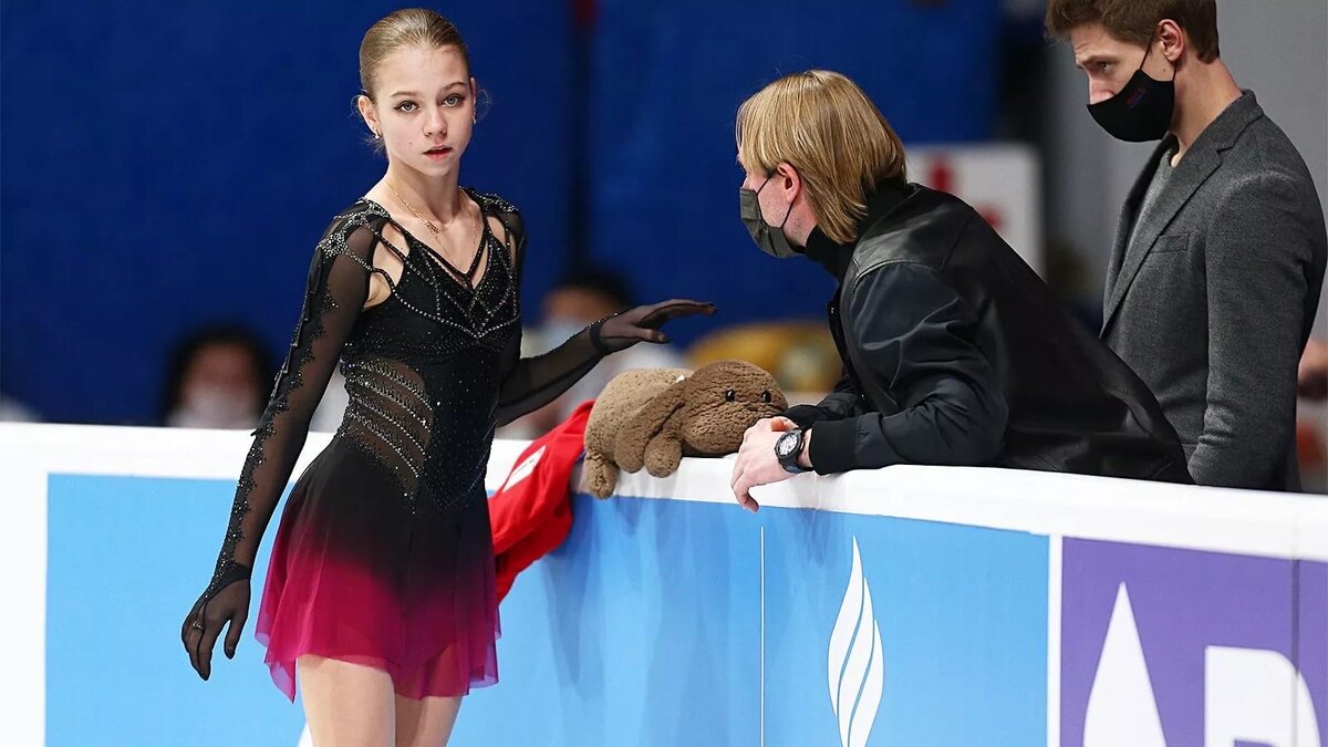 Александра Трусова и Евгений Плющенко